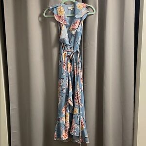 Yumi Kim Blue Floral Maxi Dress